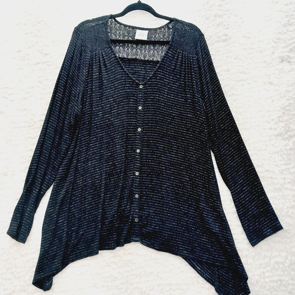 Blouse Sweater Tunic Lace Goth Fairy Whimsycore Academia Relaxed Flowing Size XL